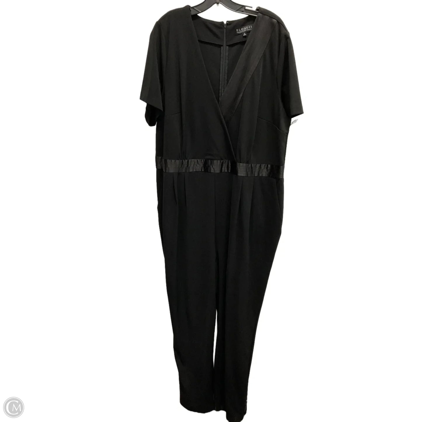 Jumpsuit By Eloquii In Black, Size: 3x