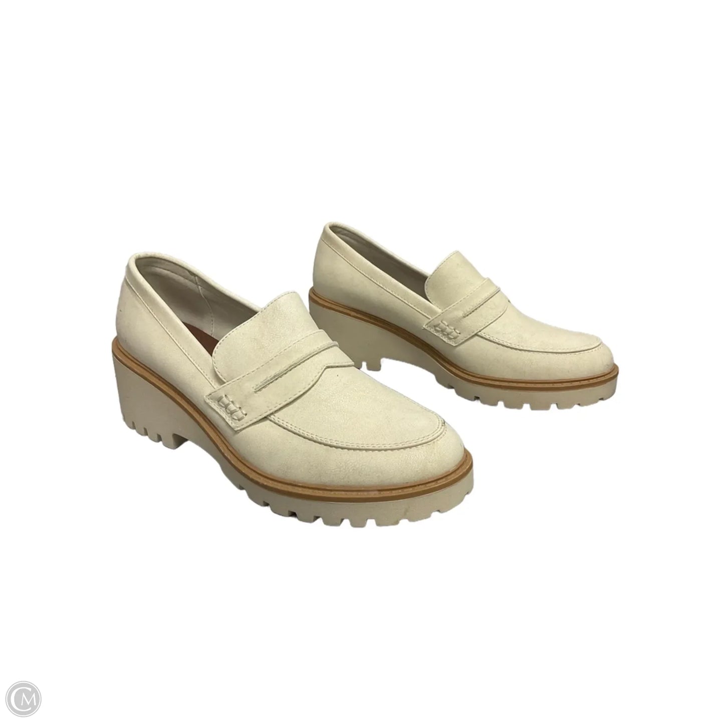 Shoes Heels Block By Maurices In Cream, Size: 9.5