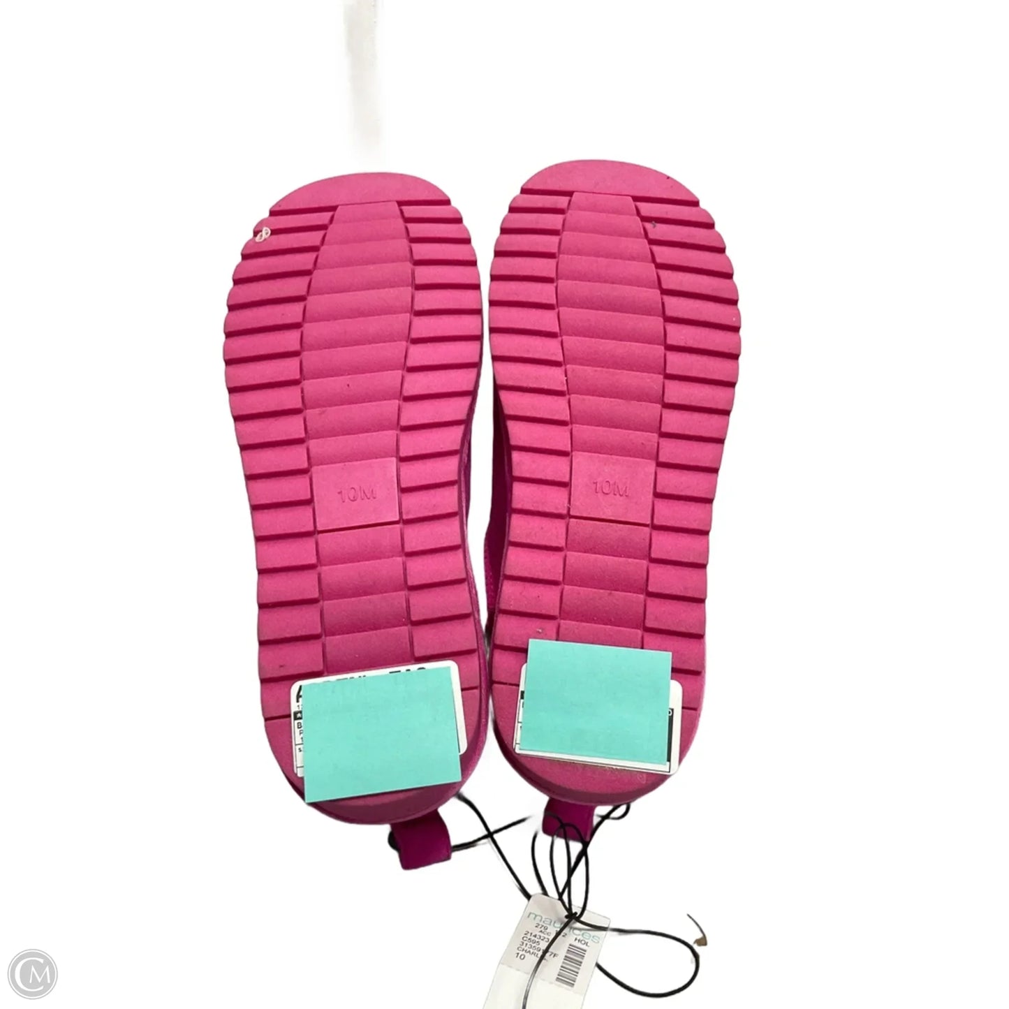 Boots Ankle Heels By Maurices In Pink, Size: 10