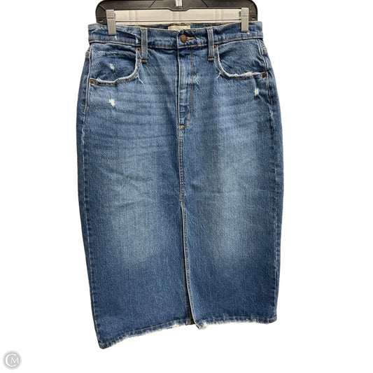 Skirt Midi By Universal Thread In Blue Denim, Size: 10