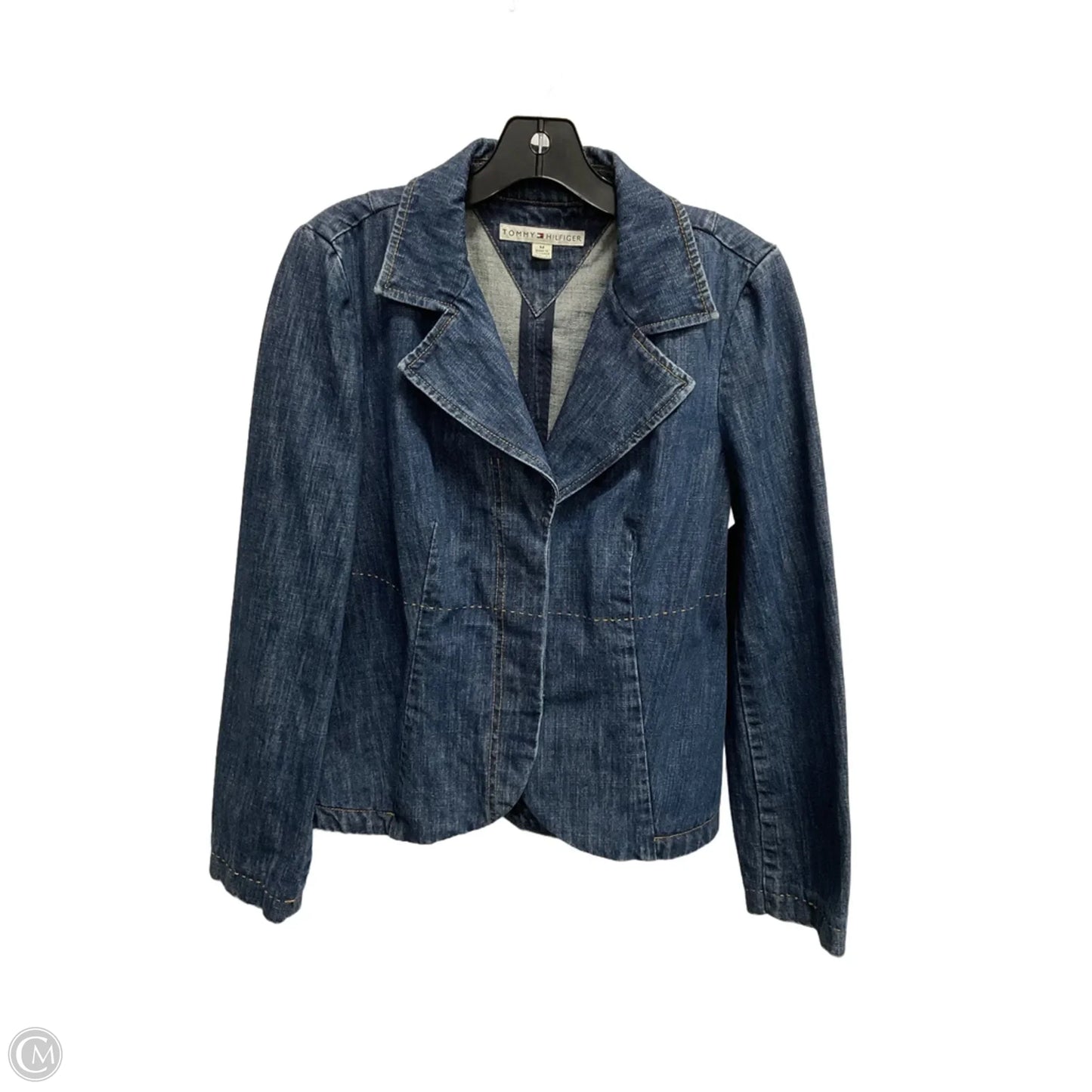 Blazer By Tommy Hilfiger In Blue Denim, Size: M