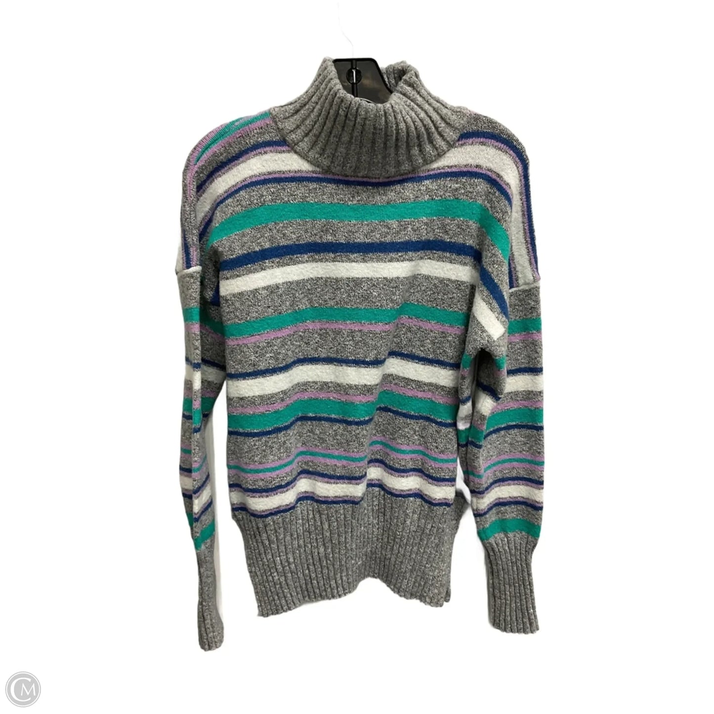 Sweater By Eddie Bauer In Striped Pattern, Size: M