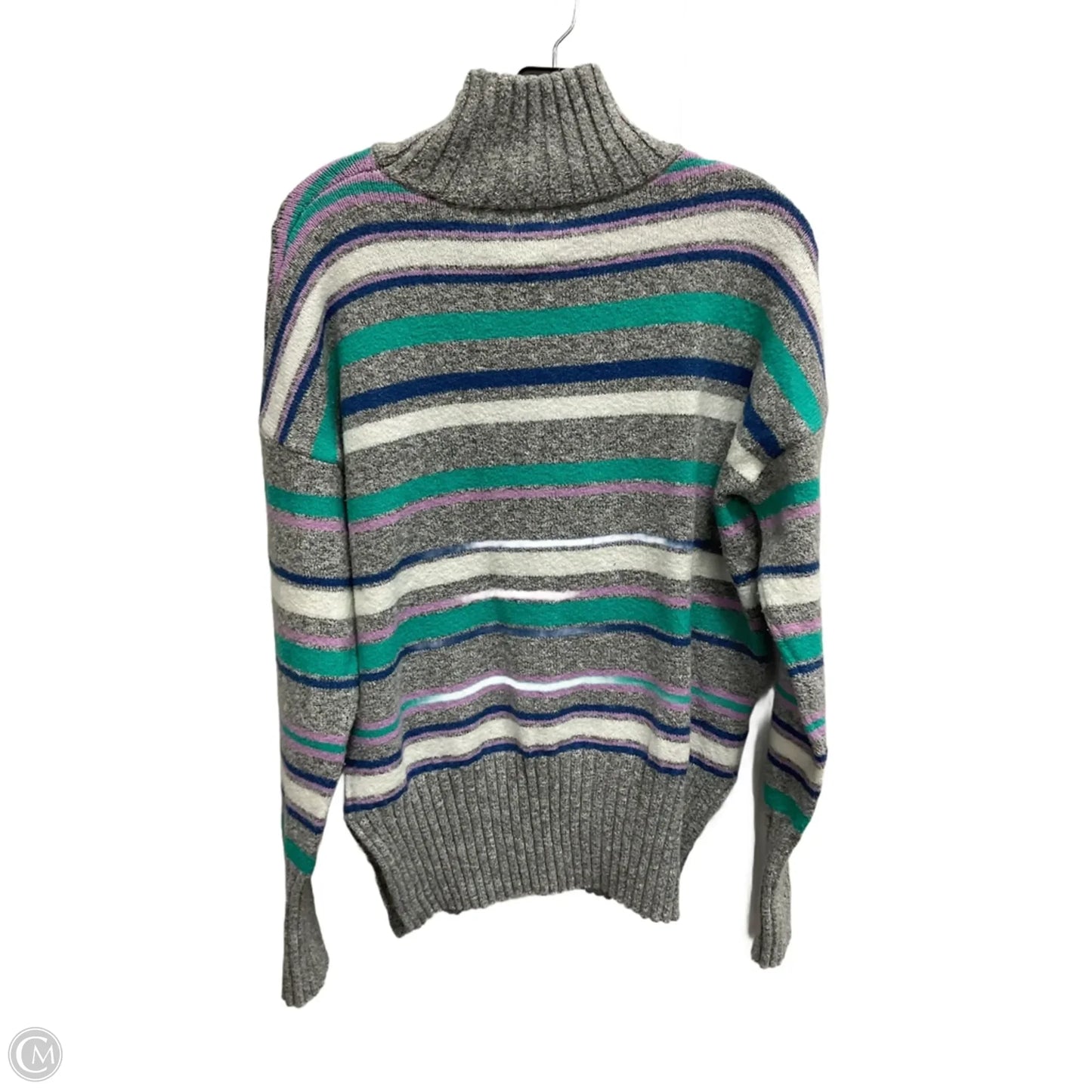 Sweater By Eddie Bauer In Striped Pattern, Size: M