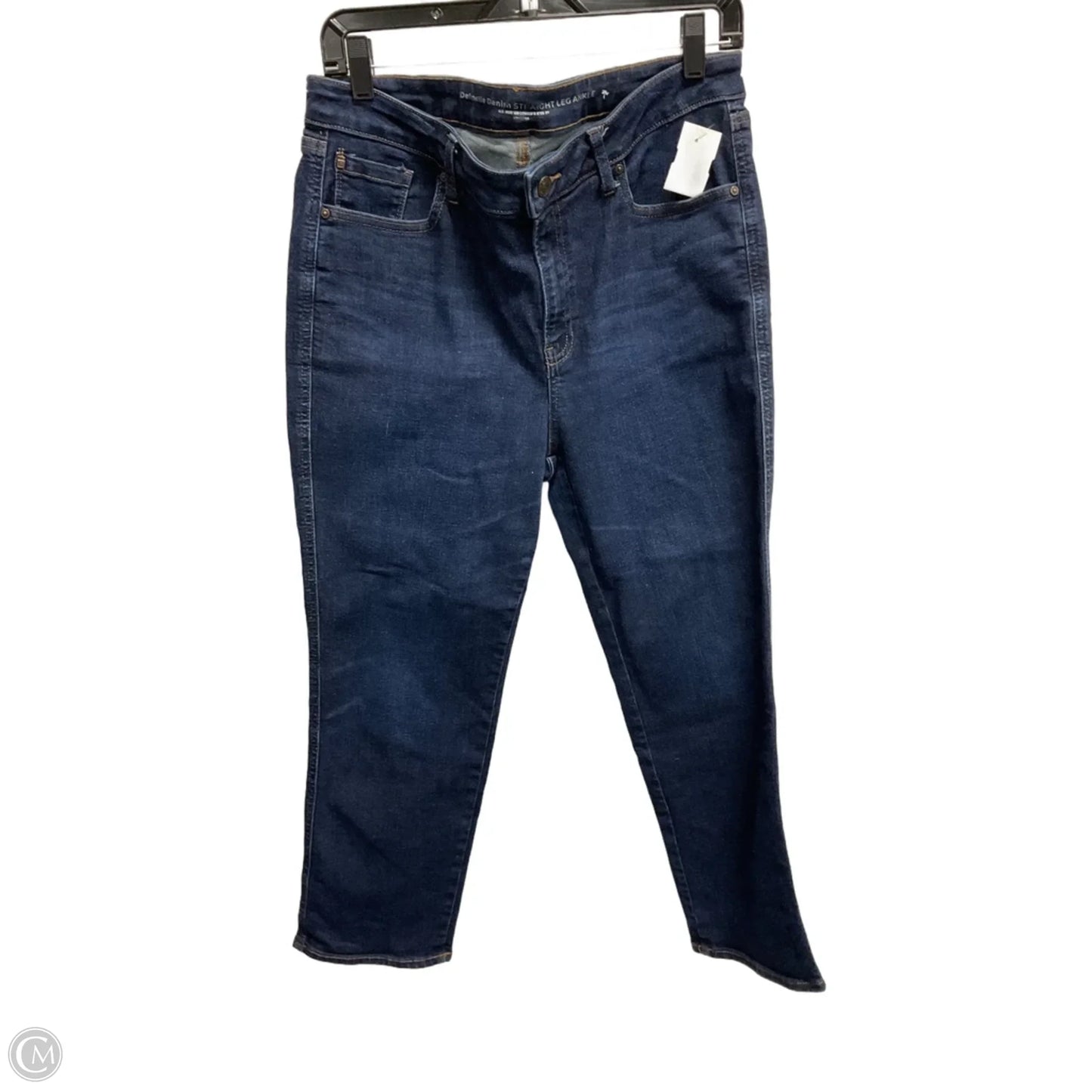 Jeans Straight By Chicos In Blue Denim, Size: 12