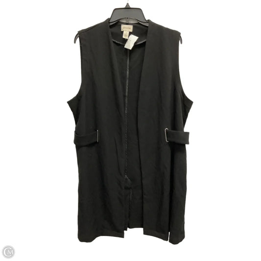 Vest Other By Chicos In Black, Size: Xl