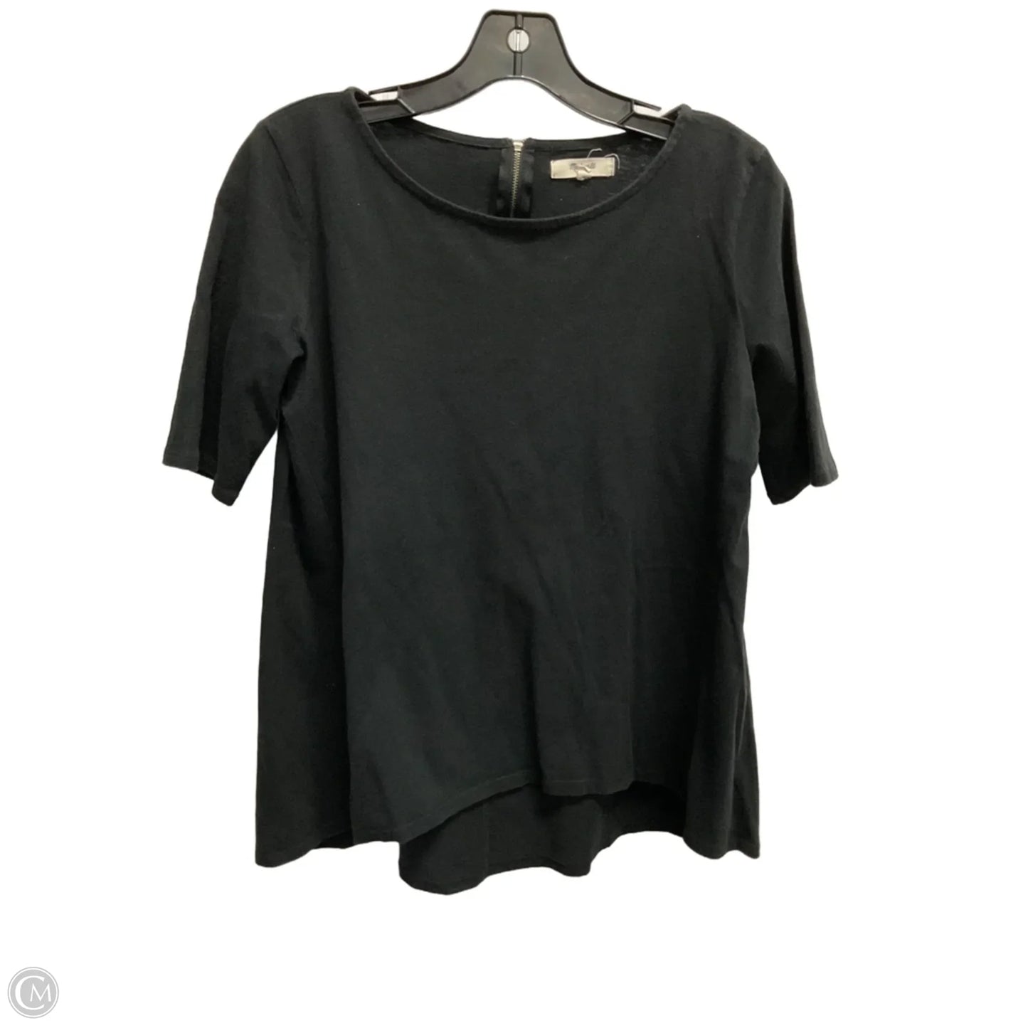 Top Short Sleeve By Madewell In Black, Size: S