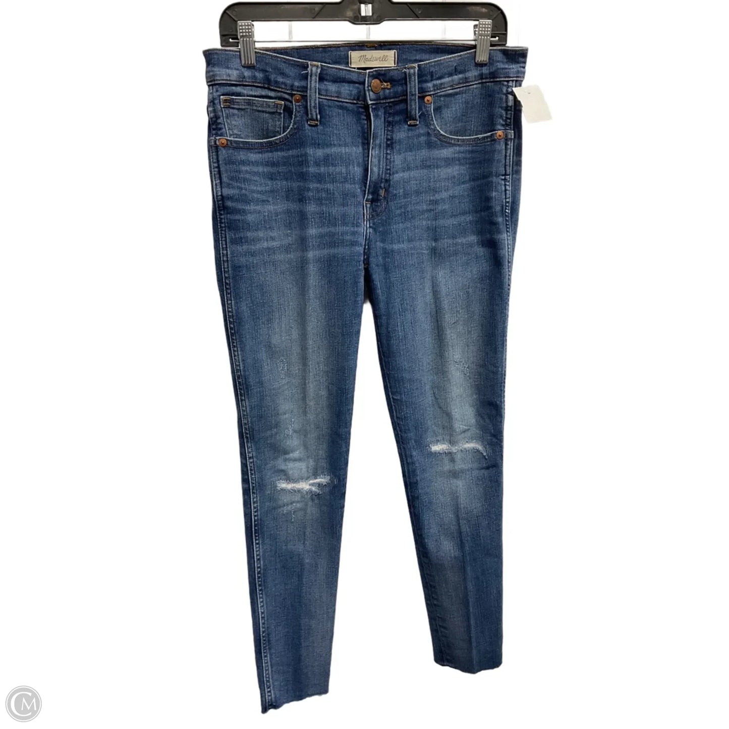 Jeans Skinny By Madewell In Blue Denim, Size: 8