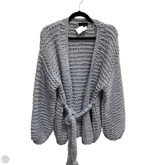 Sweater Cardigan By Clothes Mentor In Blue, Size: L