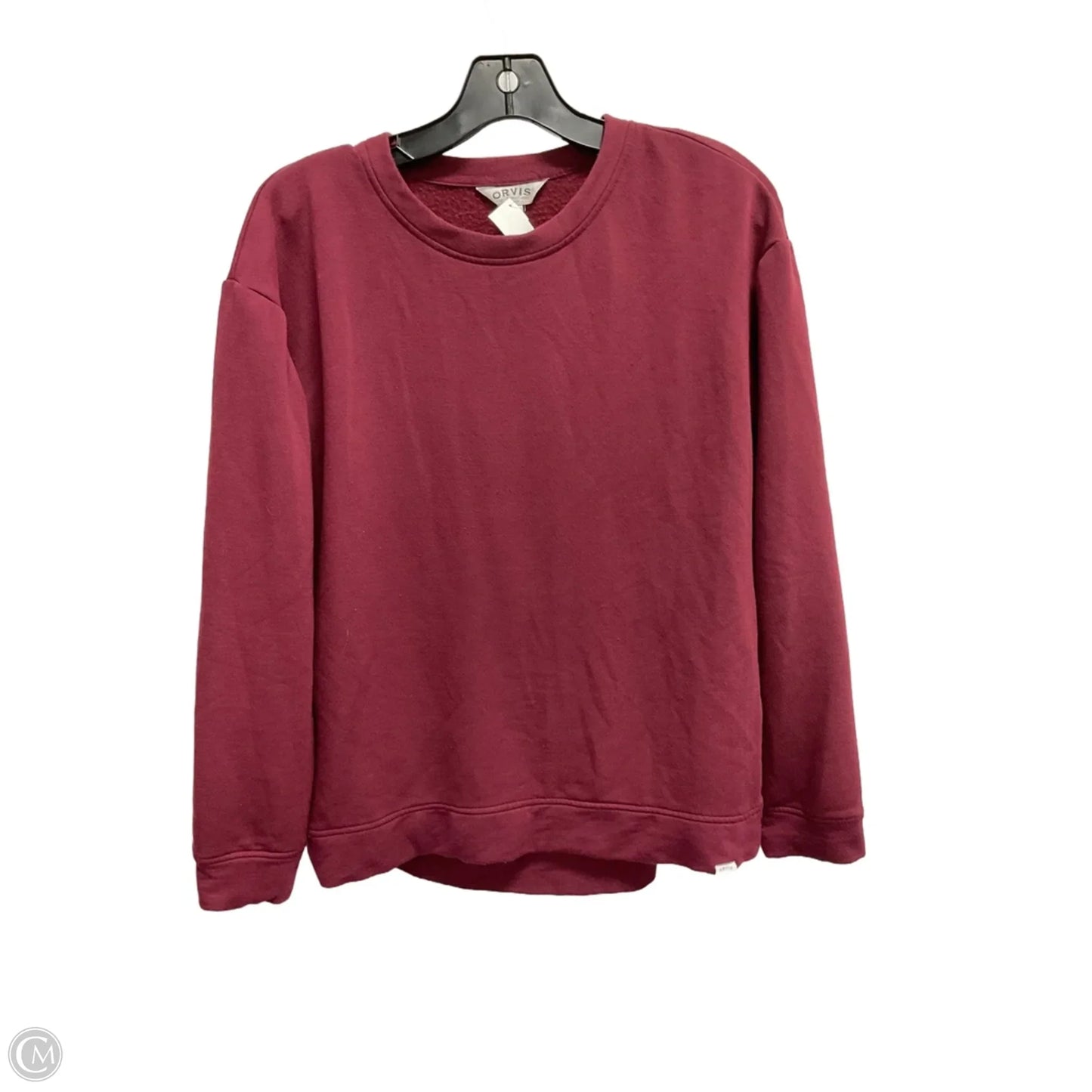 Sweatshirt Crewneck By Orvis In Maroon, Size: S