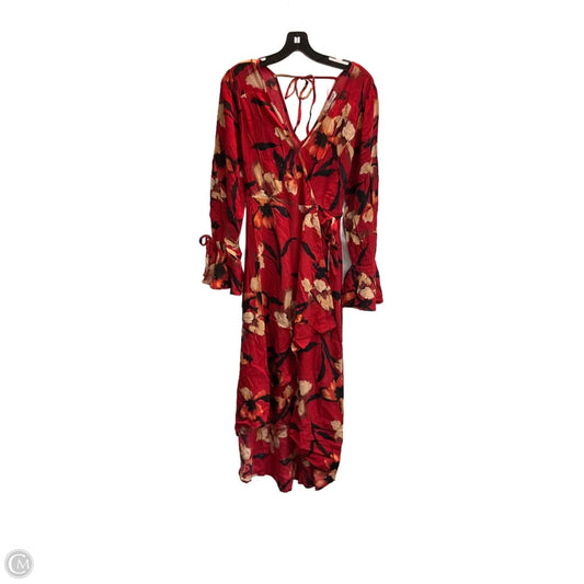 Dress Casual Midi By Clothes Mentor In Red, Size: S