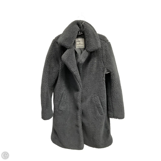 Coat Faux Fur & Sherpa By Clothes Mentor In Grey, Size: L