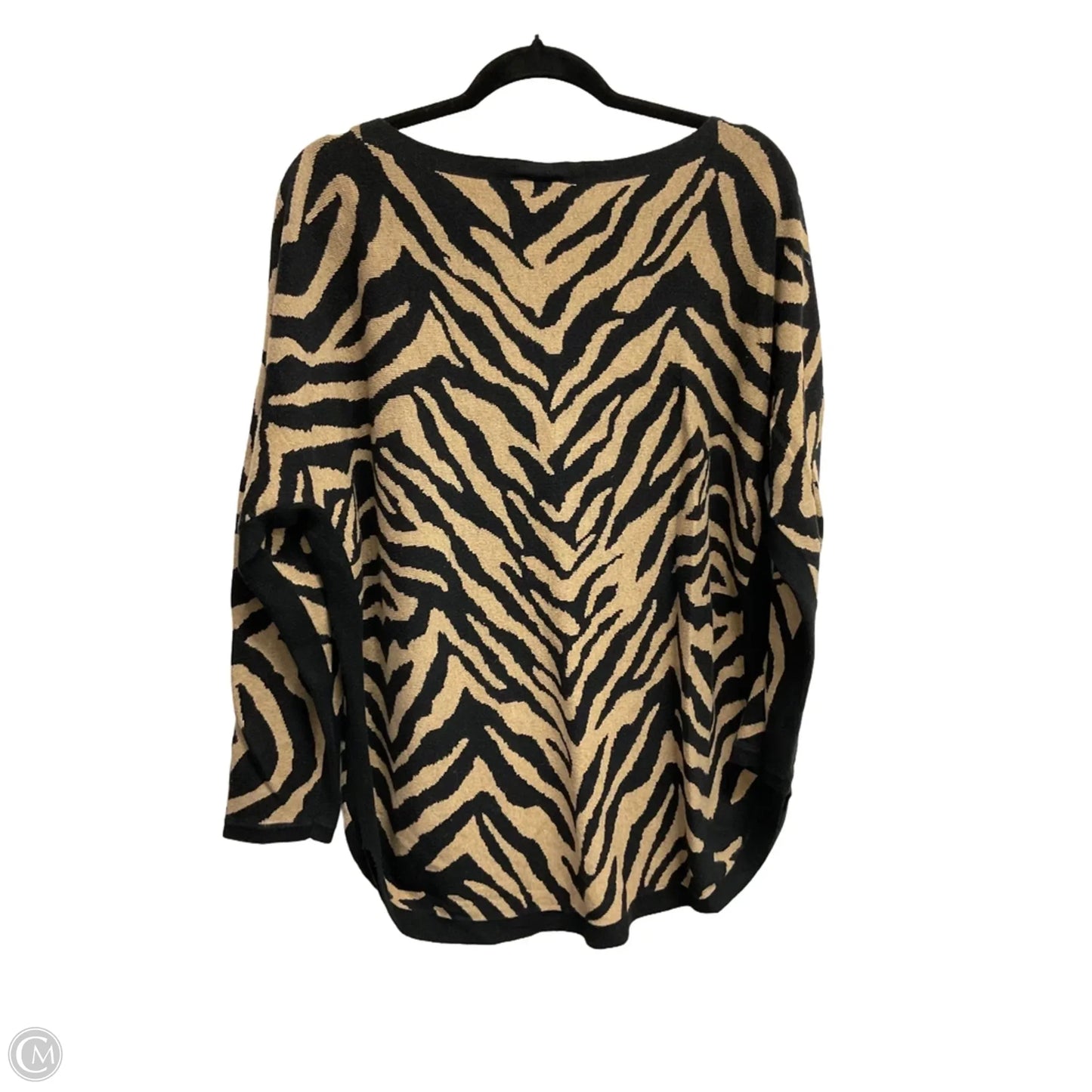 Sweater By Cabi In Zebra Print, Size: L
