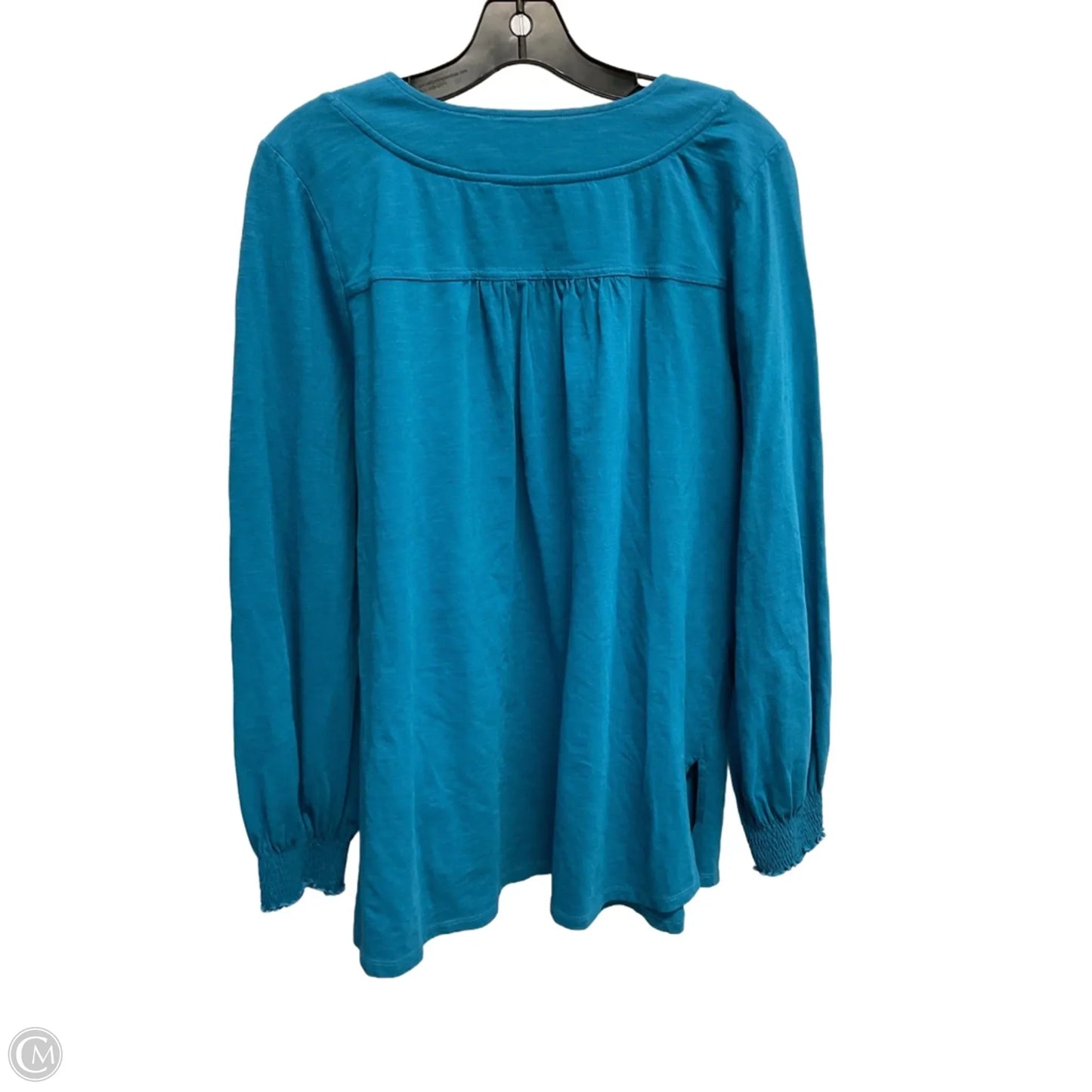 Top Long Sleeve By Soft Surroundings In Blue, Size: L