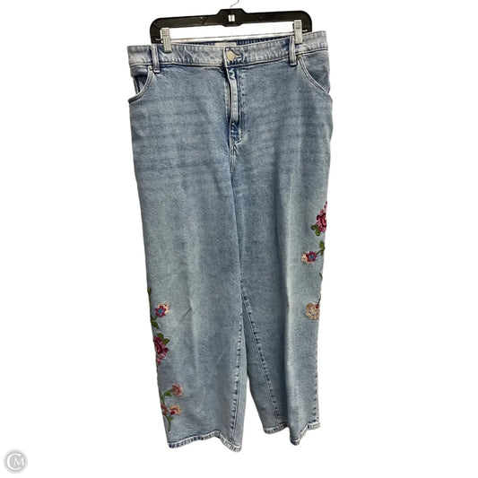 Jeans Straight By Lane Bryant In Blue Denim, Size: 28