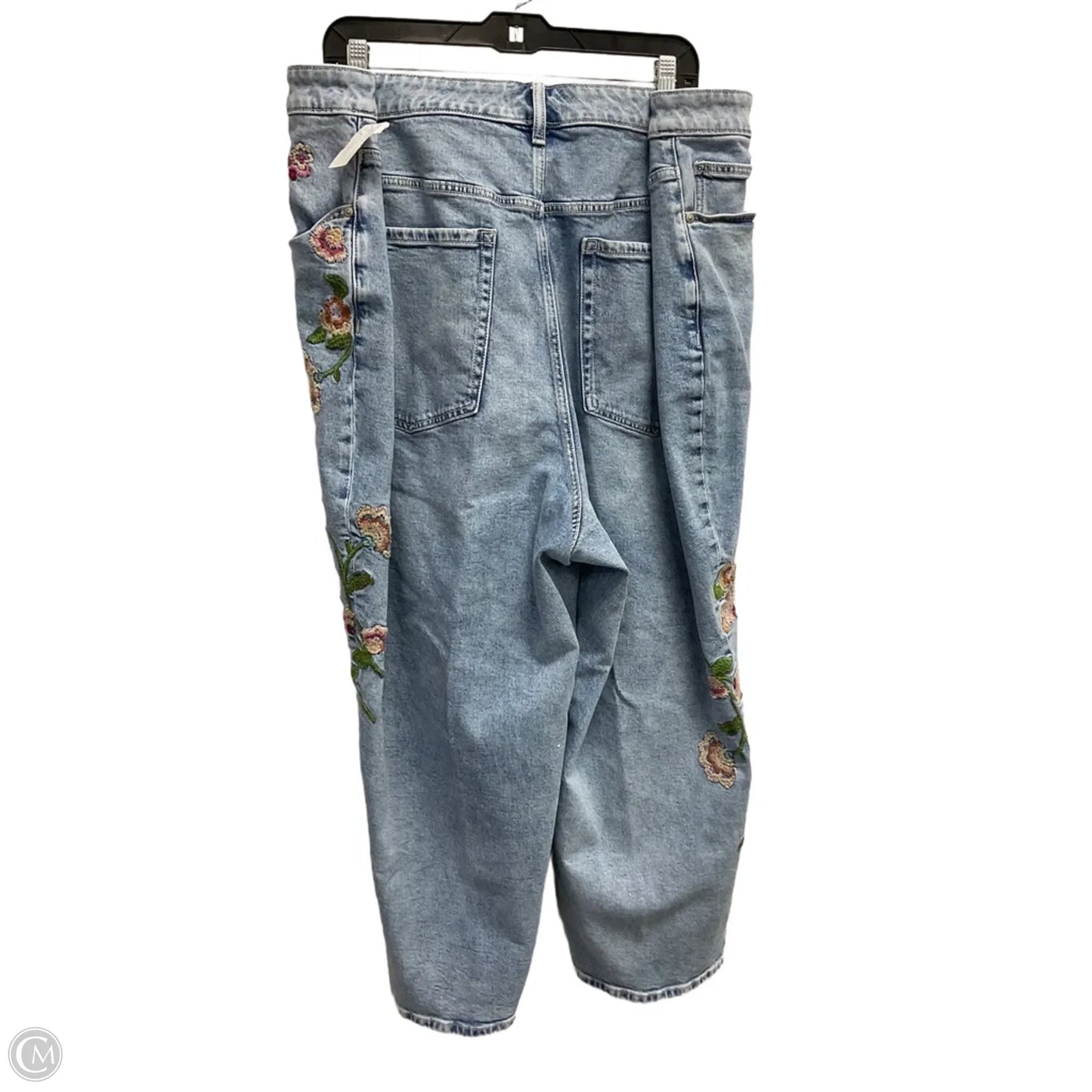 Jeans Straight By Lane Bryant In Blue Denim, Size: 28