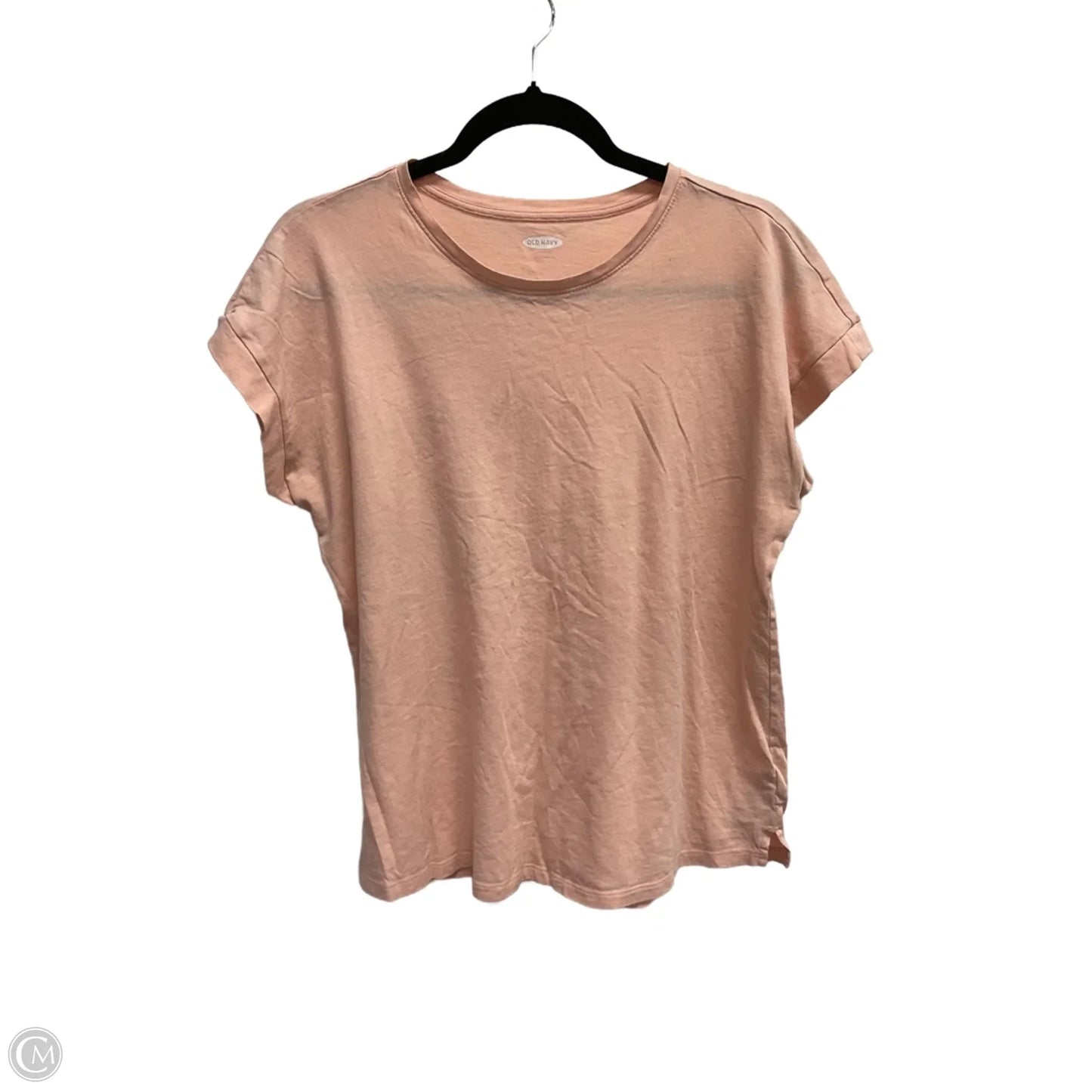 Top Short Sleeve Basic By Old Navy In Peach, Size: L