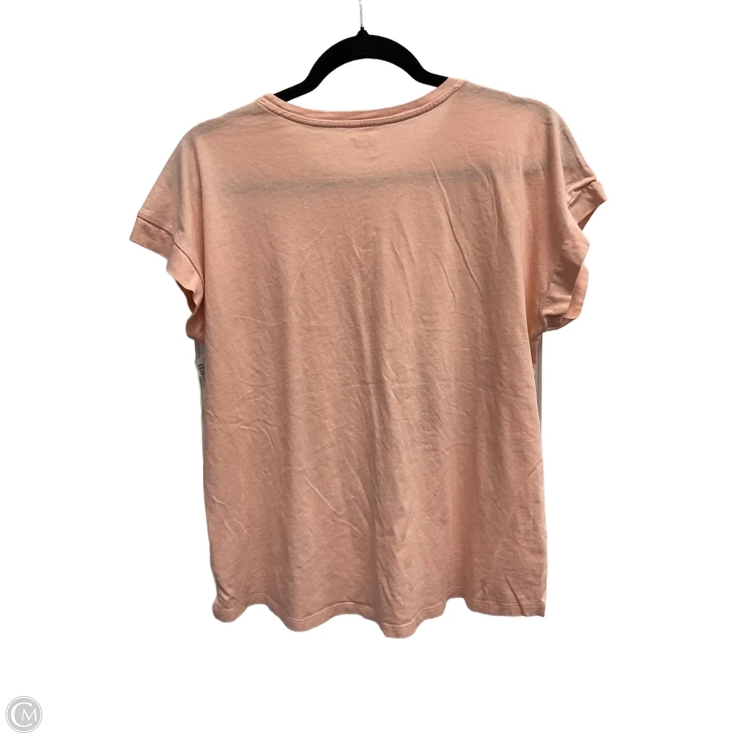 Top Short Sleeve Basic By Old Navy In Peach, Size: L