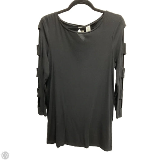 Top Long Sleeve By Zenergy By Chicos In Black, Size: S