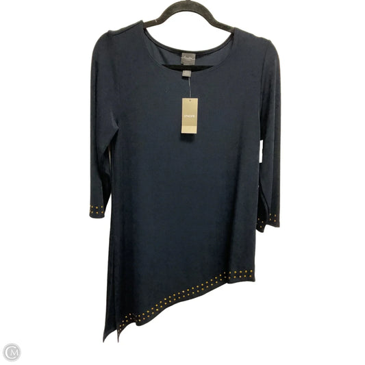 Top Long Sleeve By Chicos In Navy, Size: S