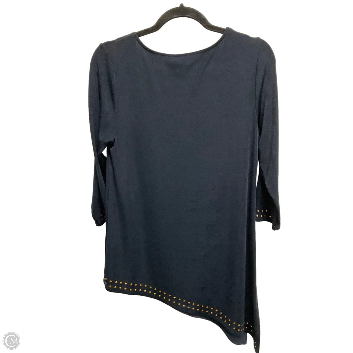 Top Long Sleeve By Chicos In Navy, Size: S