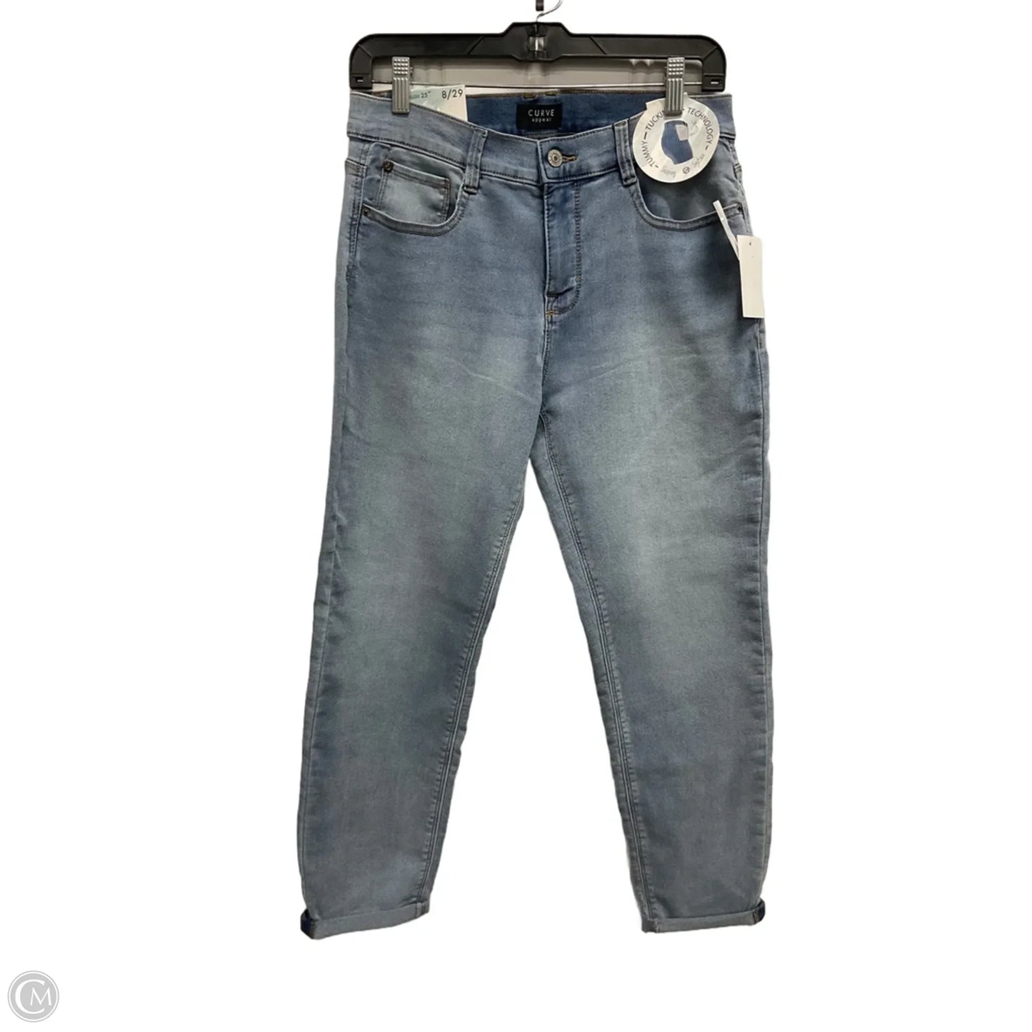 Jeans Skinny By Curve Appeal In Blue Denim, Size: 8