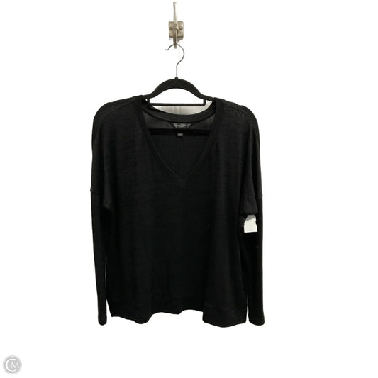 Top Long Sleeve Basic By Banana Republic In Black, Size: S