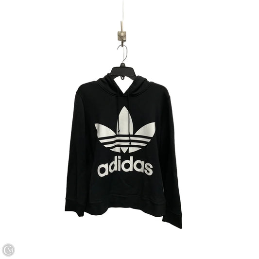 Sweatshirt Hoodie By Adidas In Black, Size: M