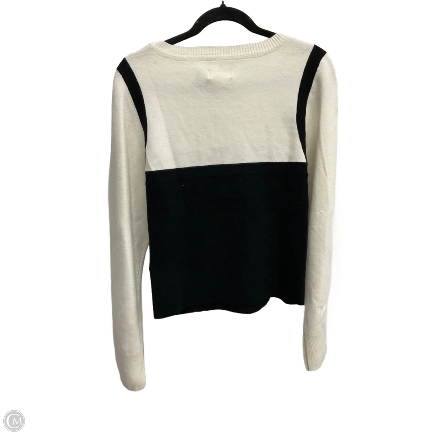 Sweater By Maeve In Black & White, Size: Xl