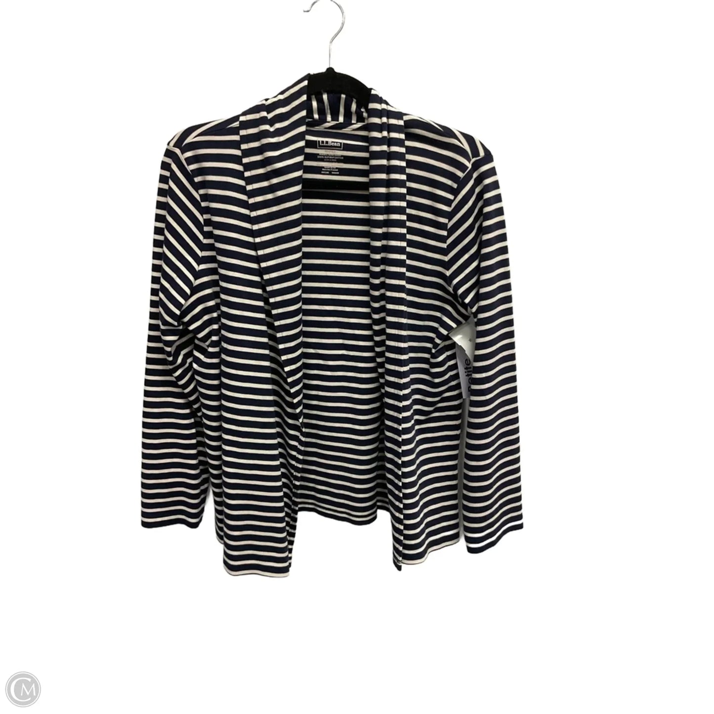 Cardigan By L.l. Bean In Striped Pattern, Size: Mp