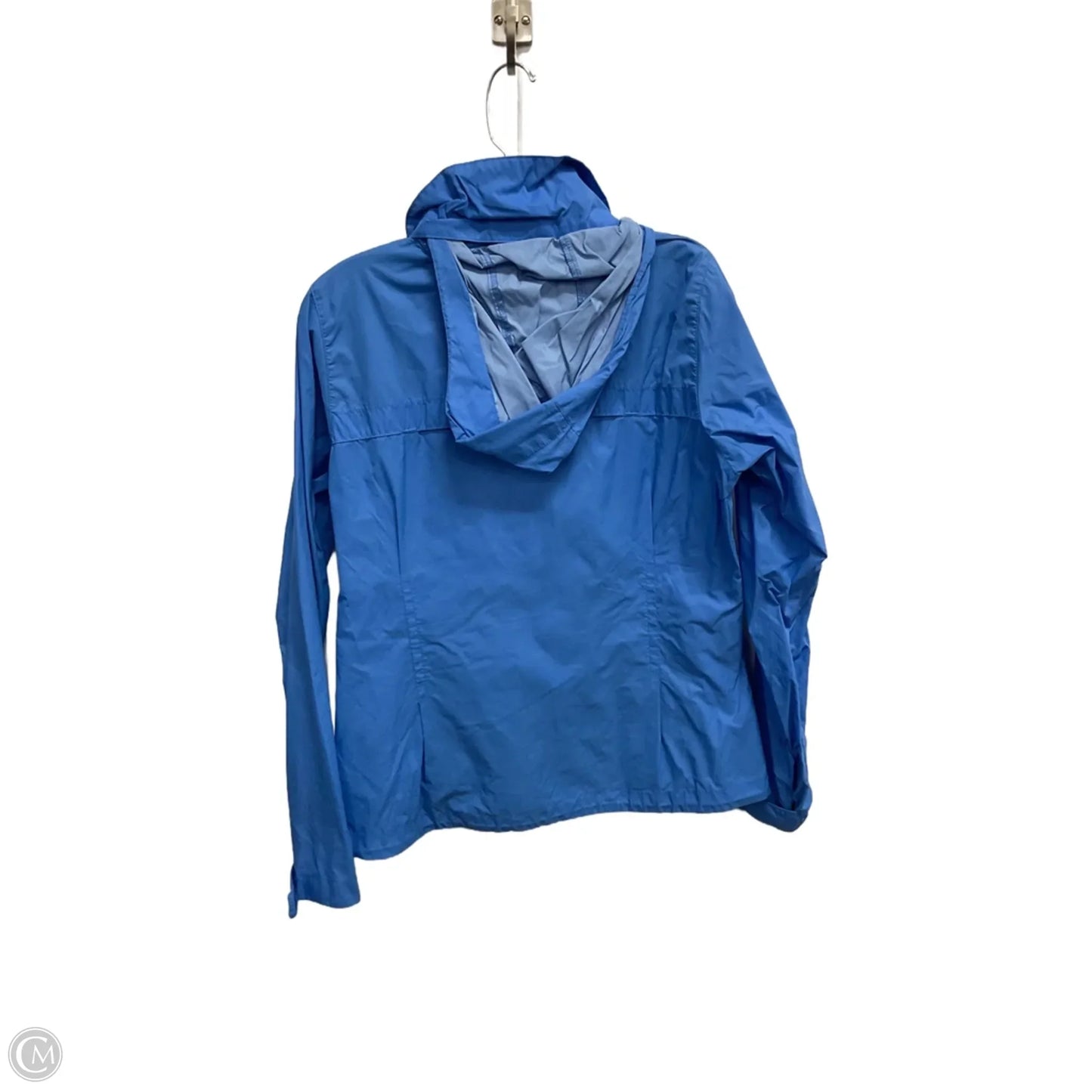 Jacket Windbreaker By Columbia In Blue, Size: M
