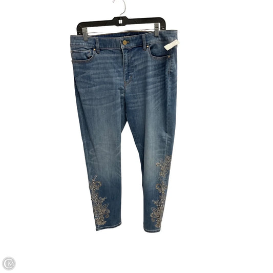 Jeans Skinny By White House Black Market In Blue Denim, Size: 12