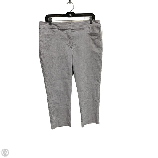 Pants Cropped By Ann Taylor In Striped Pattern, Size: 12