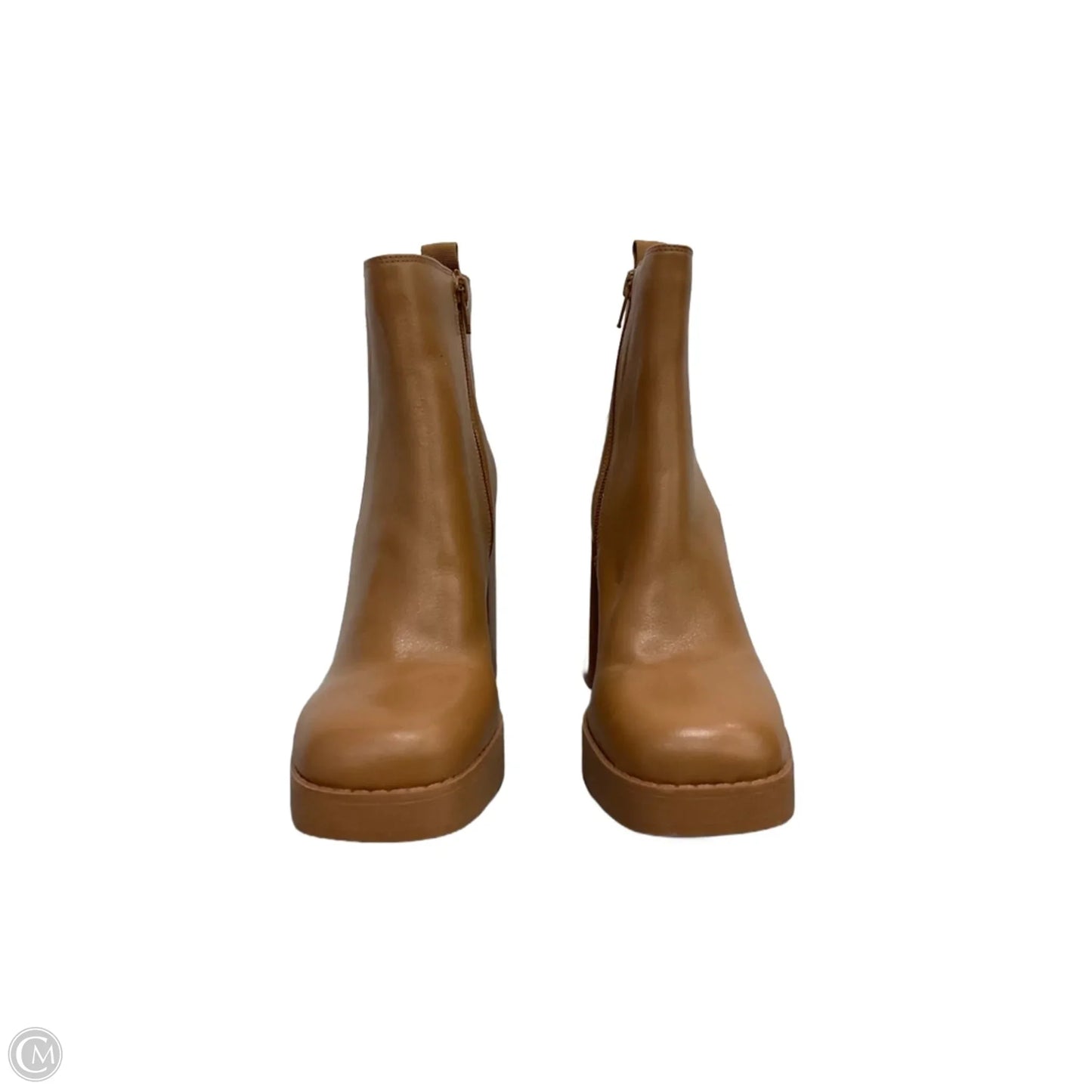 Boots Ankle Heels By Gianni Bini In Brown, Size: 8.5