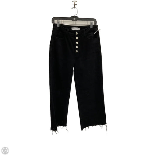 Jeans Wide Leg By Clothes Mentor In Black Denim, Size: 8