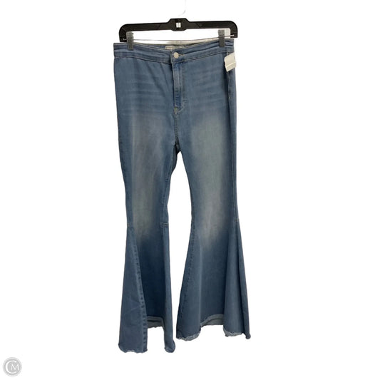 Jeans Flared By Free People In Blue Denim, Size: 6