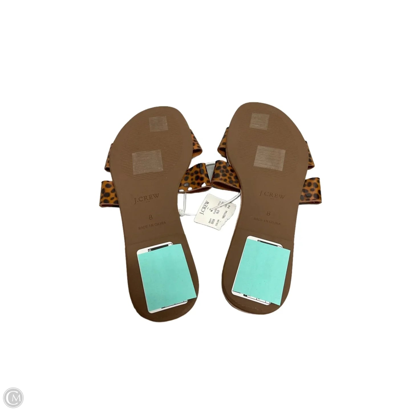 Sandals Flip Flops By J. Crew In Leopard Print, Size: 8