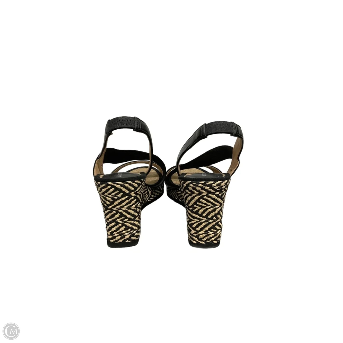 Sandals Heels Block By Adrienne Vittadini In Black, Size: 8