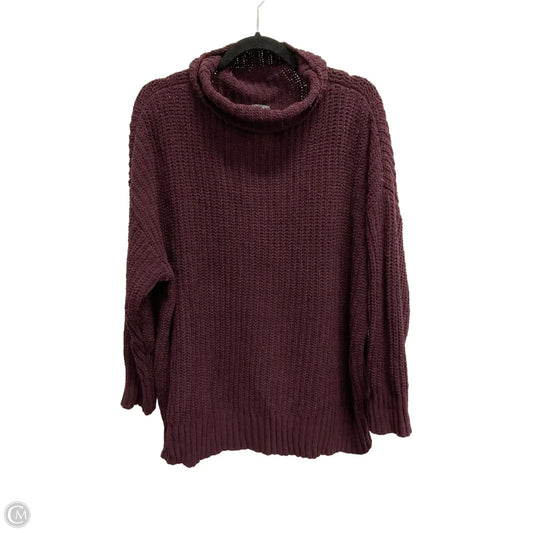 Sweater By Aerie In Maroon, Size: L