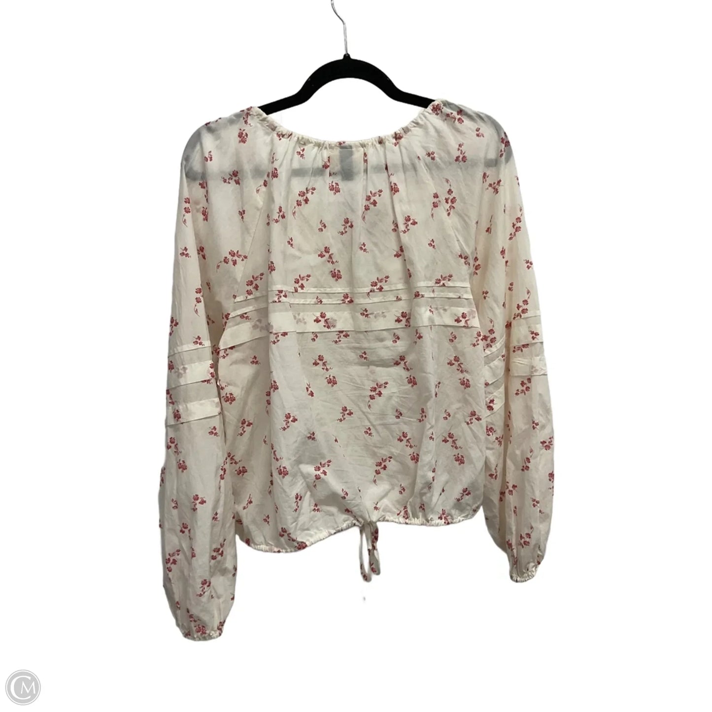 Blouse Long Sleeve By Universal Thread In Cream, Size: M