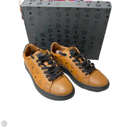 Shoes Luxury Designer By Mcm In Brown, Size: 8.5