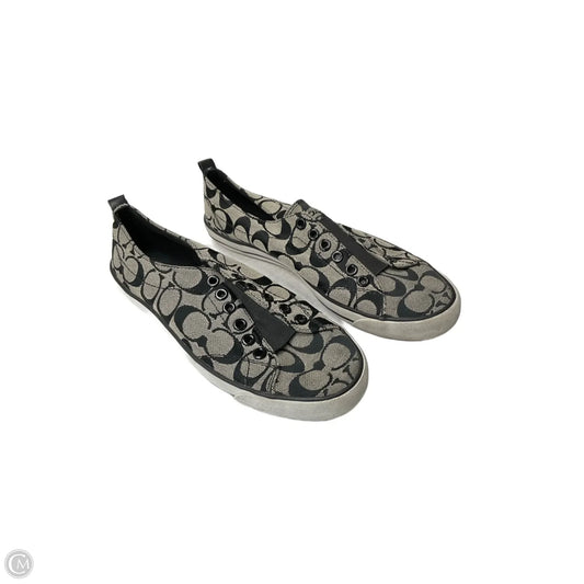 Shoes Designer By Coach In Black & Grey, Size: 9