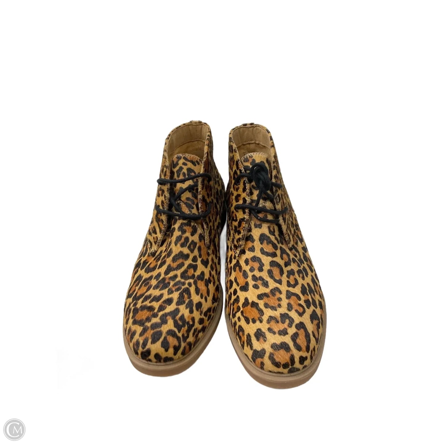 Boots Ankle Flats By Hush Puppies In Leopard Print, Size: 7.5