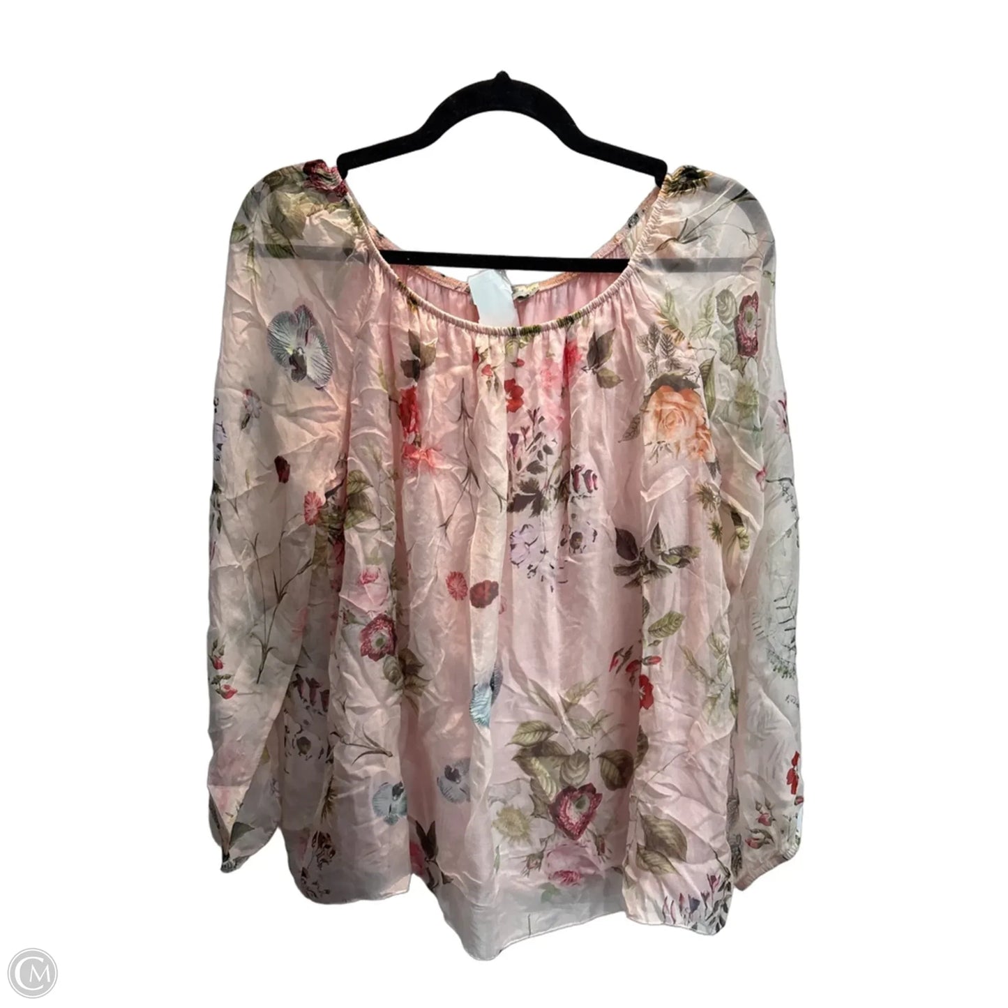 Blouse Long Sleeve By Cmc In Floral Print, Size: S