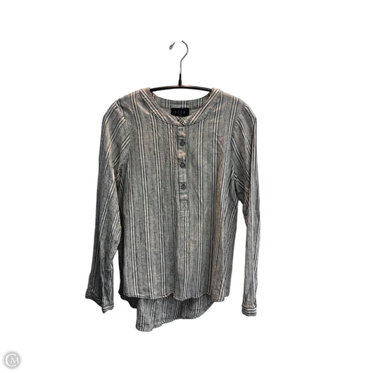 Top Long Sleeve By Clothes Mentor In Striped Pattern, Size: M