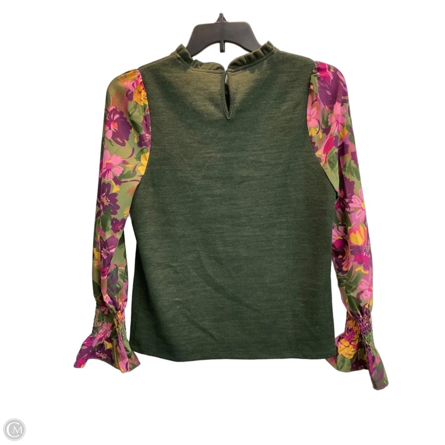 Top Long Sleeve By Thml In Green, Size: M