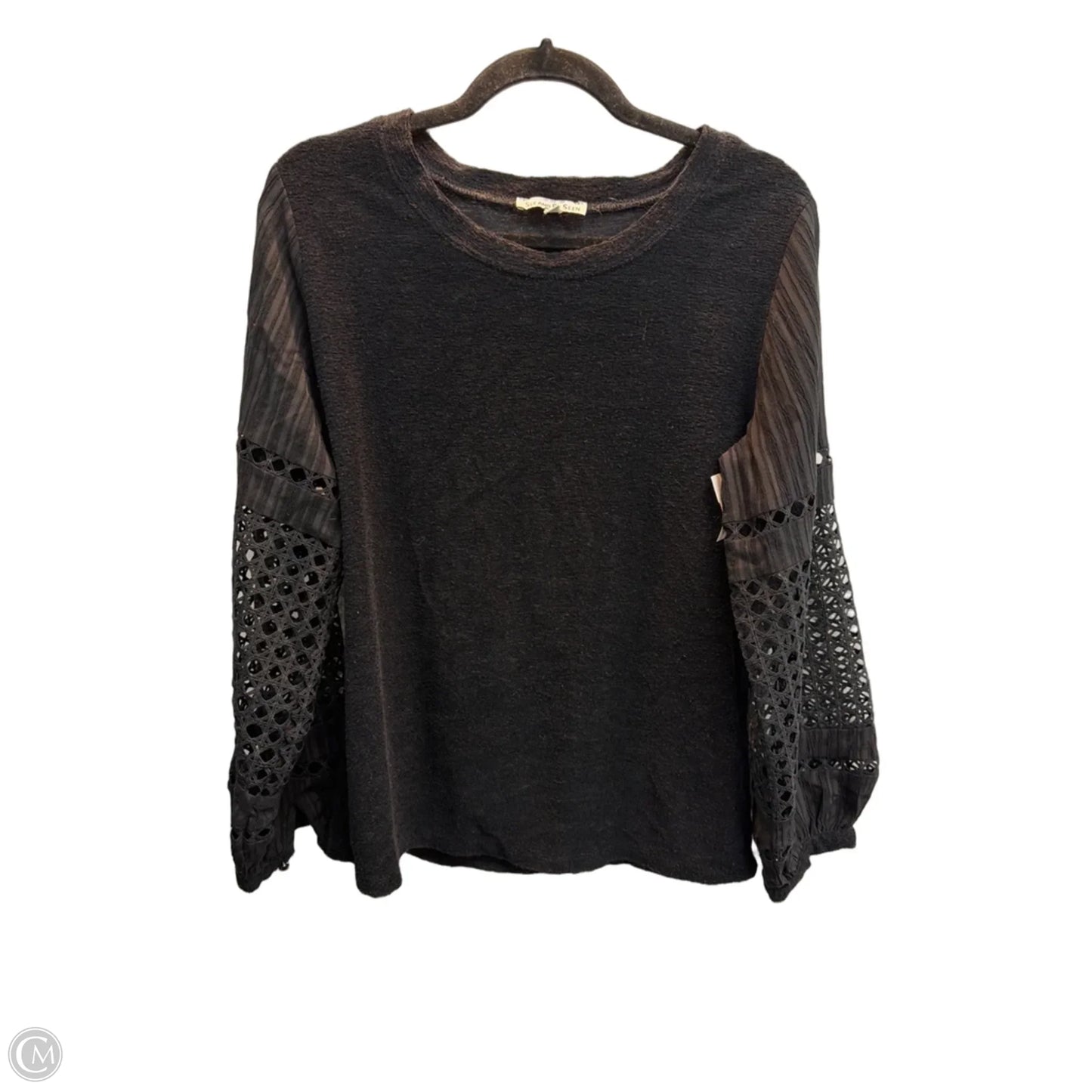 Top Long Sleeve By See And Be Seen In Black, Size: S