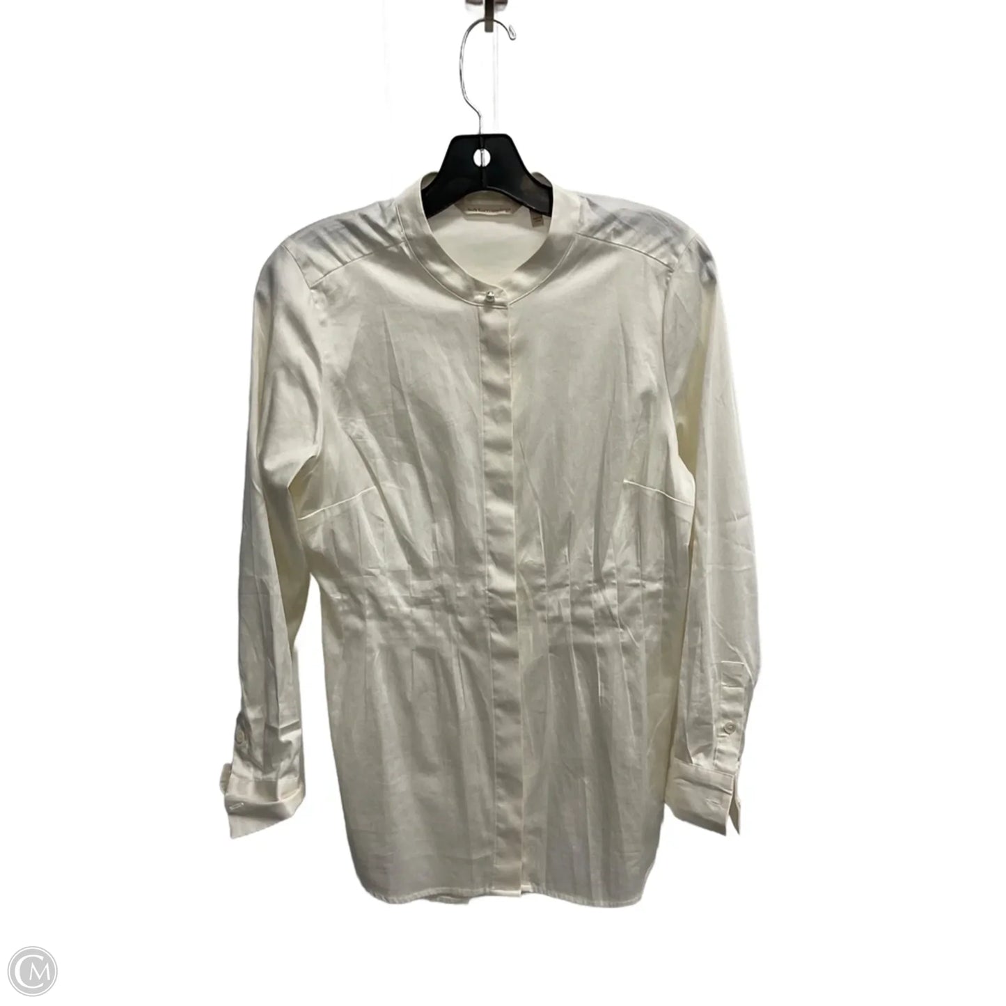 Blouse Long Sleeve By Soft Surroundings In Cream, Size: S