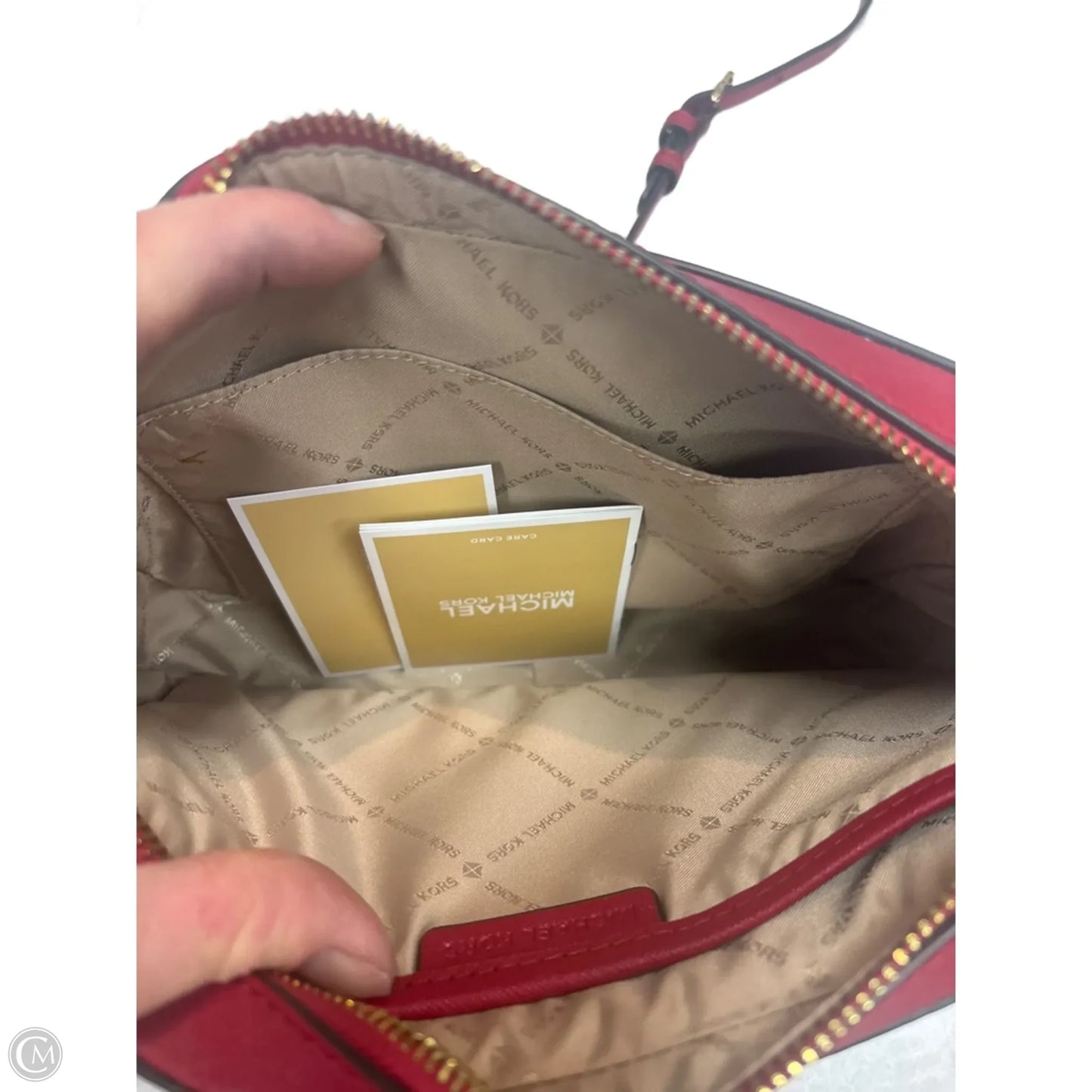 Crossbody Designer By Michael Kors, Size: Medium