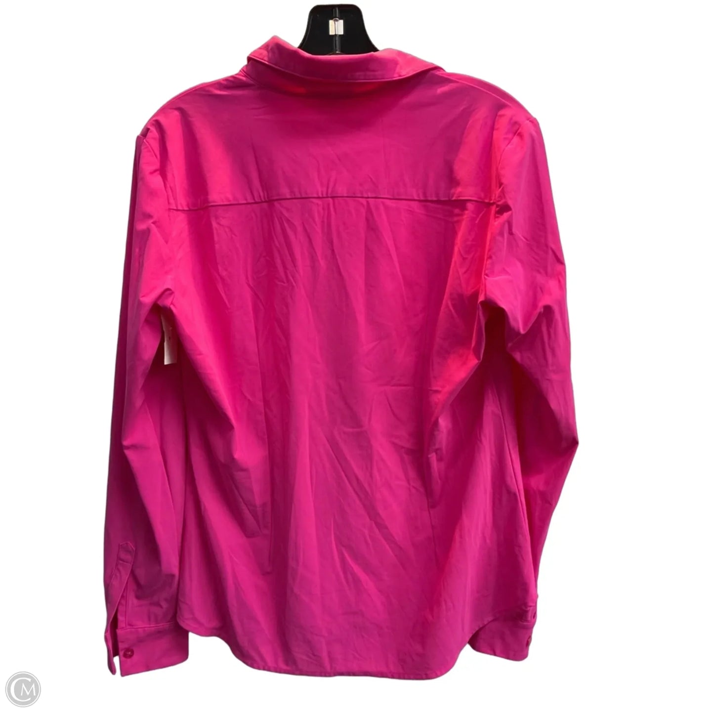 Blouse Long Sleeve By Amelias In Pink, Size: M