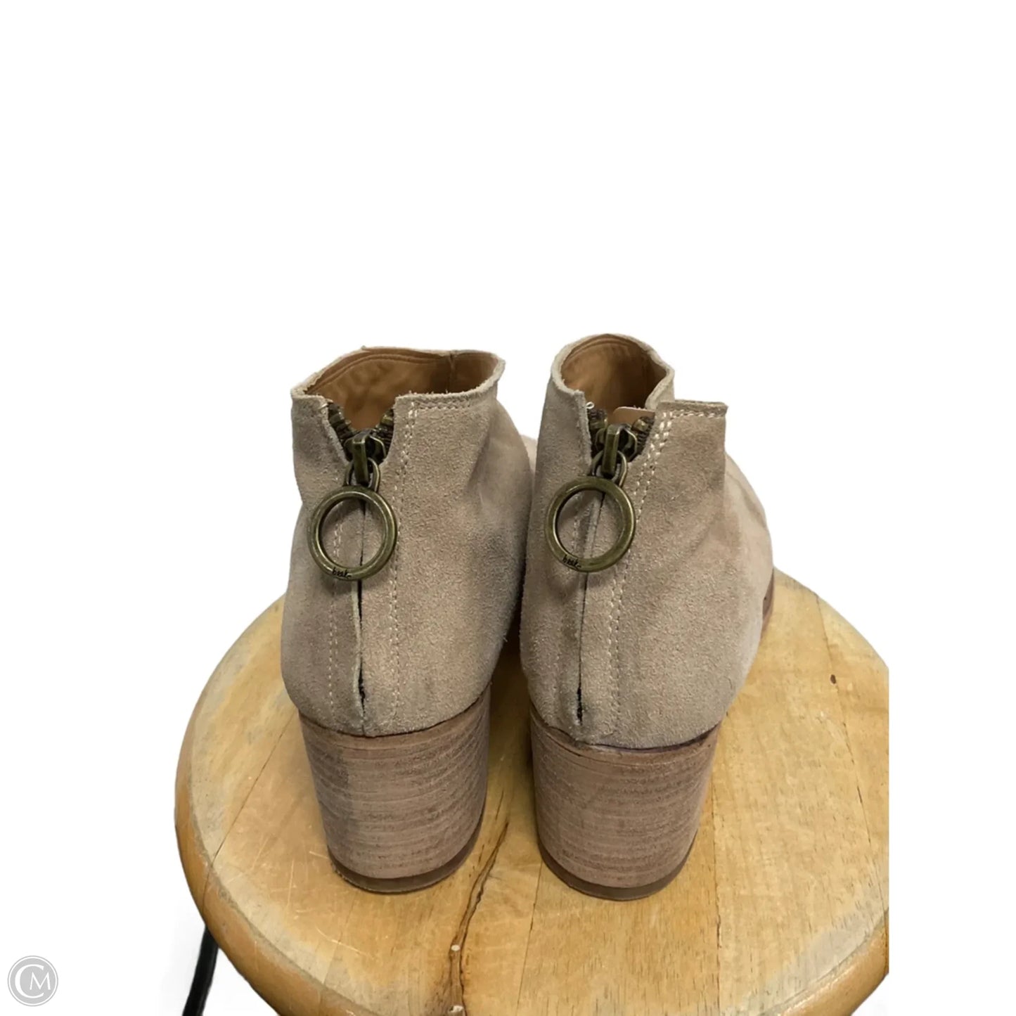 Boots Ankle Heels By Cmc In Tan, Size: 10